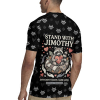 Jimothy The Raccoon Rugby Jersey Vintage Raccoon Small Frame Big Heart