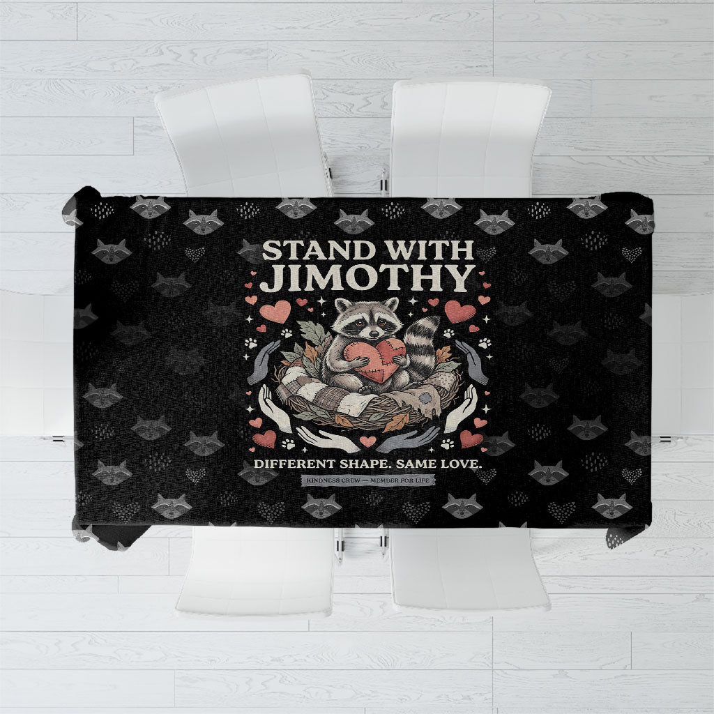 Jimothy The Raccoon Tablecloth Vintage Raccoon Small Frame Big Heart