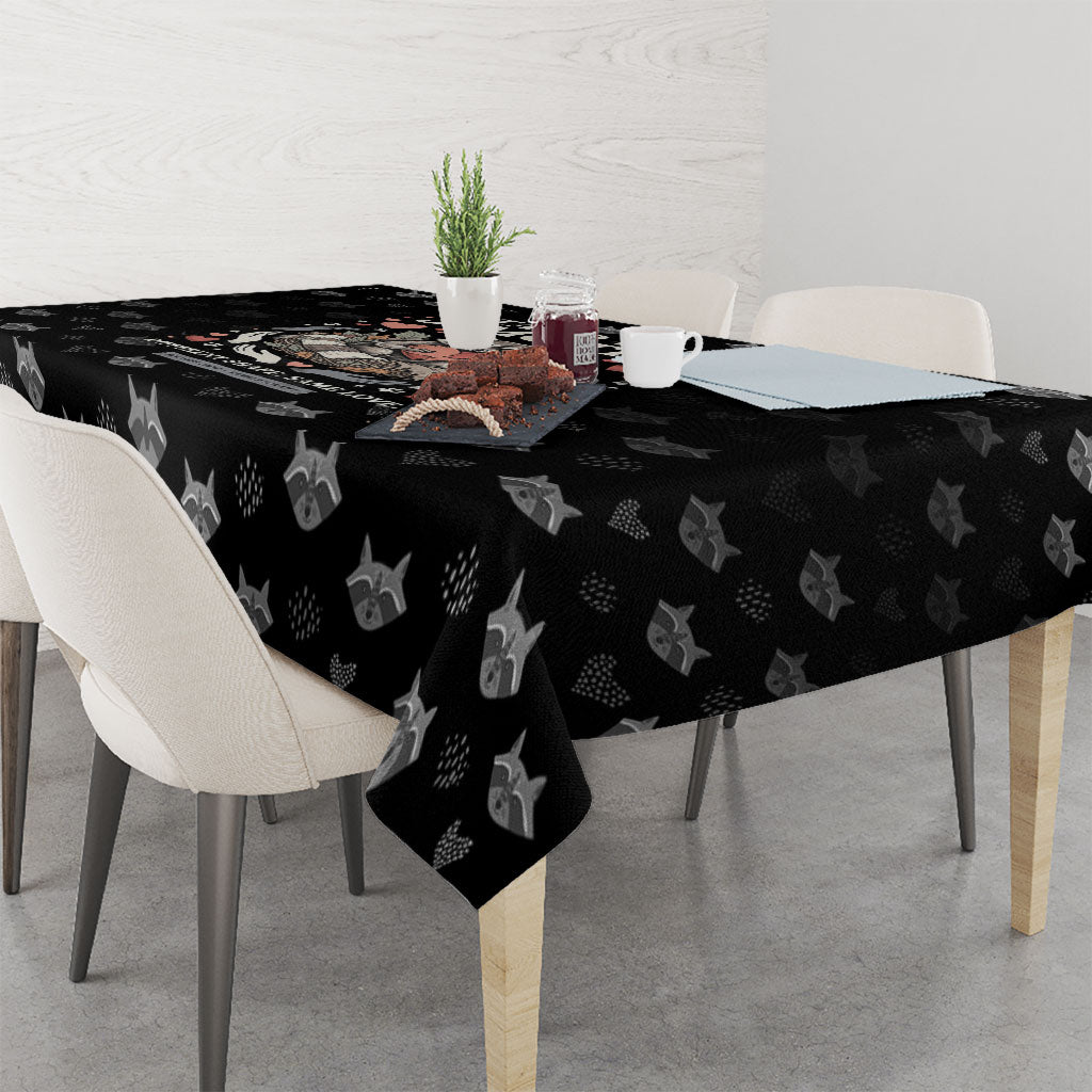 Jimothy The Raccoon Tablecloth Vintage Raccoon Small Frame Big Heart