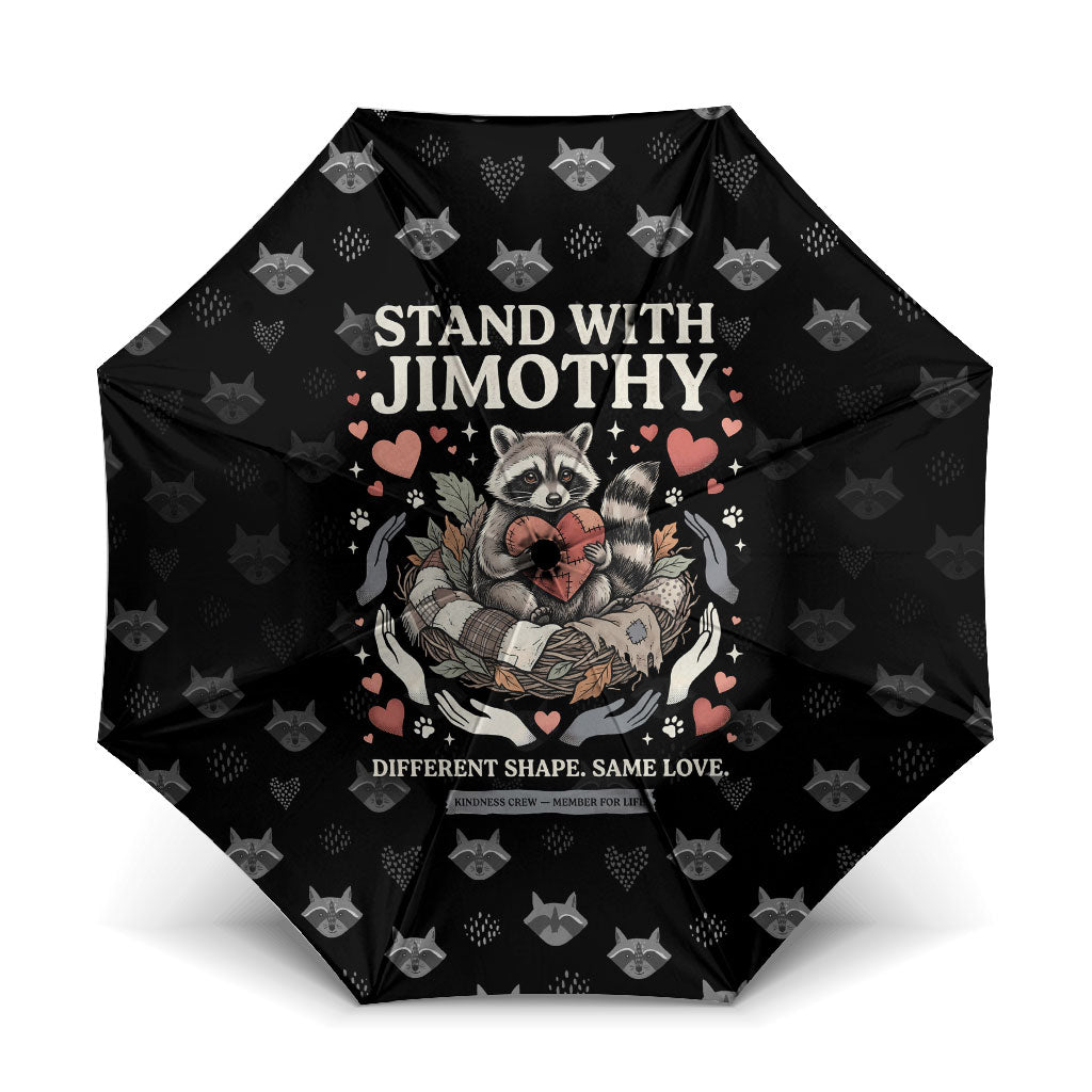 Jimothy The Raccoon Umbrella Vintage Raccoon Small Frame Big Heart