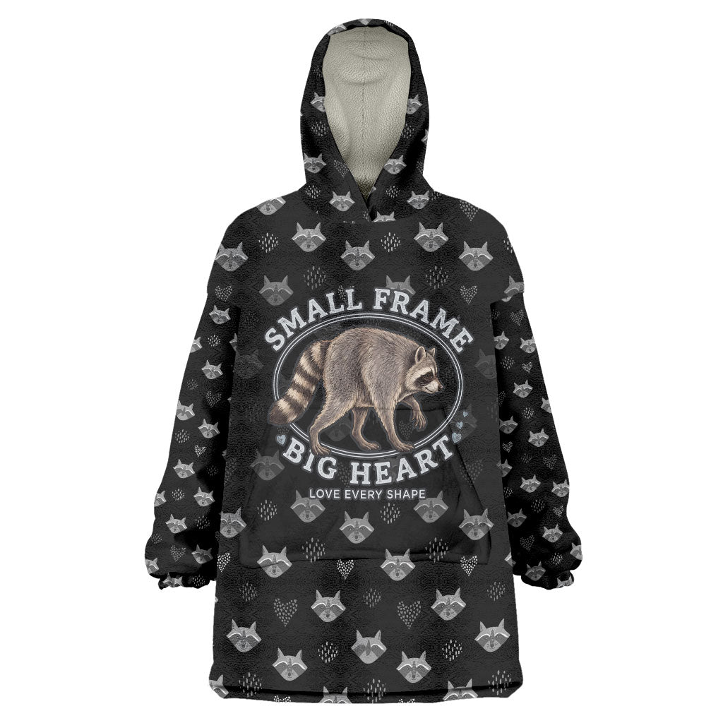 Jimothy The Raccoon Wearable Blanket Hoodie Vintage Raccoon Small Frame Big Heart