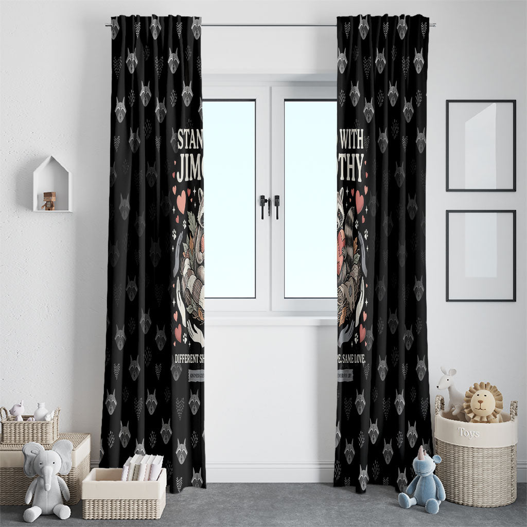 Jimothy The Raccoon Window Curtain Vintage Raccoon Small Frame Big Heart