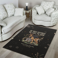 Jimothy And Quasimodo Area Rug Vintage German Shepherd And Raccoon - Born Rare Loved Deeply