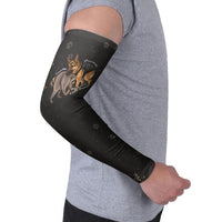 Jimothy And Quasimodo Arm Sleeves Vintage German Shepherd And Raccoon - Born Rare Loved Deeply