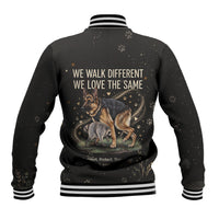 Jimothy And Quasimodo Baseball Jacket Vintage German Shepherd And Raccoon - Born Rare Loved Deeply