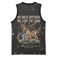 Jimothy And Quasimodo Basketball Jersey Vintage German Shepherd And Raccoon - Born Rare Loved Deeply
