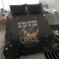 Jimothy And Quasimodo Bedding Set Vintage German Shepherd And Raccoon - Born Rare Loved Deeply