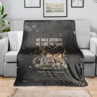 Jimothy And Quasimodo Blanket Vintage German Shepherd And Raccoon - Born Rare Loved Deeply