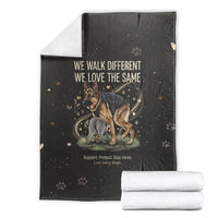 Jimothy And Quasimodo Blanket Vintage German Shepherd And Raccoon - Born Rare Loved Deeply