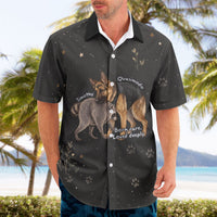 Jimothy And Quasimodo Hawaiian Shirt Vintage German Shepherd And Raccoon - Born Rare Loved Deeply