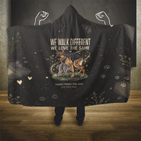 Jimothy And Quasimodo Hooded Blanket Vintage German Shepherd And Raccoon - Born Rare Loved Deeply