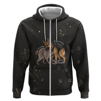 Jimothy And Quasimodo Hoodie Vintage German Shepherd And Raccoon - Born Rare Loved Deeply