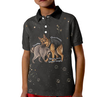 Jimothy And Quasimodo Kid Polo Shirt Vintage German Shepherd And Raccoon - Born Rare Loved Deeply