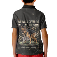 Jimothy And Quasimodo Kid Polo Shirt Vintage German Shepherd And Raccoon - Born Rare Loved Deeply