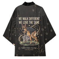 Jimothy And Quasimodo Kimono Vintage German Shepherd And Raccoon - Born Rare Loved Deeply