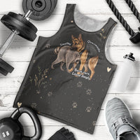 Jimothy And Quasimodo Men Tank Top Vintage German Shepherd And Raccoon - Born Rare Loved Deeply