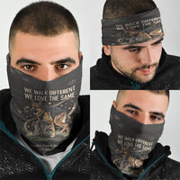 Jimothy And Quasimodo Neck Gaiter Vintage German Shepherd And Raccoon - Born Rare Loved Deeply