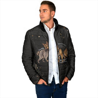 Jimothy And Quasimodo Padded Jacket Vintage German Shepherd And Raccoon - Born Rare Loved Deeply