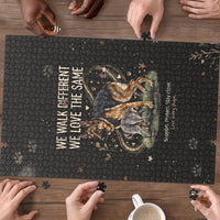 Jimothy And Quasimodo Puzzle Vintage German Shepherd And Raccoon - Born Rare Loved Deeply