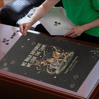 Jimothy And Quasimodo Puzzle Vintage German Shepherd And Raccoon - Born Rare Loved Deeply