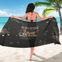 Jimothy And Quasimodo Sarong Vintage German Shepherd And Raccoon - Born Rare Loved Deeply
