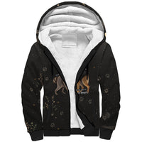 Jimothy And Quasimodo Sherpa Hoodie Vintage German Shepherd And Raccoon - Born Rare Loved Deeply