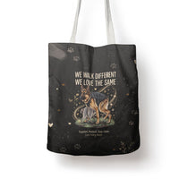 Jimothy And Quasimodo Tote Bag Vintage German Shepherd And Raccoon - Born Rare Loved Deeply