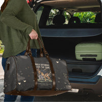 Jimothy And Quasimodo Travel Bag Vintage German Shepherd And Raccoon - Born Rare Loved Deeply