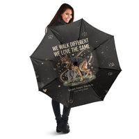 Jimothy And Quasimodo Umbrella Vintage German Shepherd And Raccoon - Born Rare Loved Deeply