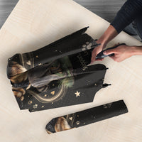 Jimothy And Quasimodo Umbrella Vintage German Shepherd And Raccoon - Born Rare Loved Deeply