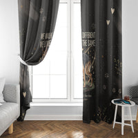 Jimothy And Quasimodo Window Curtain Vintage German Shepherd And Raccoon - Born Rare Loved Deeply