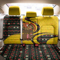 Germany Christmas Back Car Seat Cover with Bear Boar Otter Squirrel and Holiday Pattern Design - Wonder Print Shop