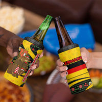 Germany Christmas 4 in 1 Can Cooler Tumbler with Bear Boar Otter Squirrel and Holiday Pattern Design - Wonder Print Shop