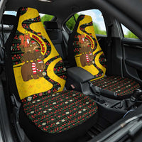 Germany Christmas Car Seat Cover with Bear Boar Otter Squirrel and Holiday Pattern Design - Wonder Print Shop