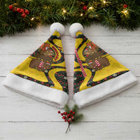 Germany Christmas Santa Hat with Bear Boar Otter Squirrel and Holiday Pattern Design - Wonder Print Shop
