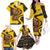 Germany Christmas Family Matching Off The Shoulder Long Sleeve Dress and Hawaiian Shirt with Bear Boar Otter Squirrel and Holiday Pattern Design - Wonder Print Shop