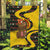 Germany Christmas Garden Flag with Bear Boar Otter Squirrel and Holiday Pattern Design - Wonder Print Shop