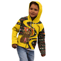 Germany Christmas Kid Hoodie with Bear Boar Otter Squirrel and Holiday Pattern Design - Wonder Print Shop