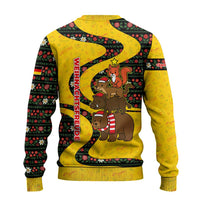 Germany Christmas Ugly Christmas Sweater with Bear Boar Otter Squirrel and Holiday Pattern Design - Wonder Print Shop