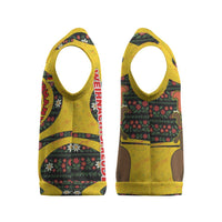 Germany Christmas Knitted V-Neck Vest with Bear Boar Otter Squirrel and Holiday Pattern Design - Wonder Print Shop