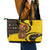 Germany Christmas Leather Tote Bag with Bear Boar Otter Squirrel and Holiday Pattern Design - Wonder Print Shop