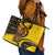 Germany Christmas Leather Tote Bag with Bear Boar Otter Squirrel and Holiday Pattern Design - Wonder Print Shop