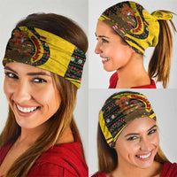Germany Christmas Neck Gaiter with Bear Boar Otter Squirrel and Holiday Pattern Design - Wonder Print Shop