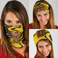 Germany Christmas Neck Gaiter with Bear Boar Otter Squirrel and Holiday Pattern Design - Wonder Print Shop