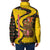 Germany Christmas Padded Jacket with Bear Boar Otter Squirrel and Holiday Pattern Design - Wonder Print Shop