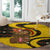 Germany Christmas Round Carpet with Bear Boar Otter Squirrel and Holiday Pattern Design - Wonder Print Shop