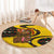 Germany Christmas Round Carpet with Bear Boar Otter Squirrel and Holiday Pattern Design - Wonder Print Shop
