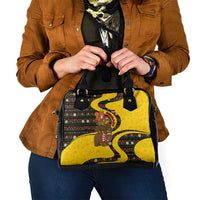 Germany Christmas Shoulder Handbag with Bear Boar Otter Squirrel and Holiday Pattern Design - Wonder Print Shop