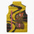 Germany Christmas Sleeveless Puffer Jacket with Bear Boar Otter Squirrel and Holiday Pattern Design - Wonder Print Shop