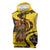 Germany Christmas Sleeveless Zip Hoodie with Bear Boar Otter Squirrel and Holiday Pattern Design - Wonder Print Shop